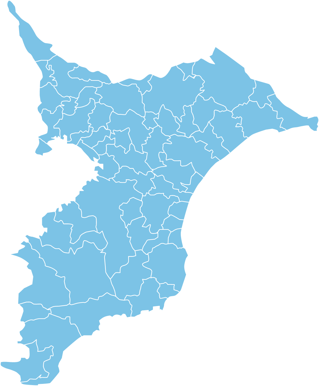千葉県の対応エリア一覧