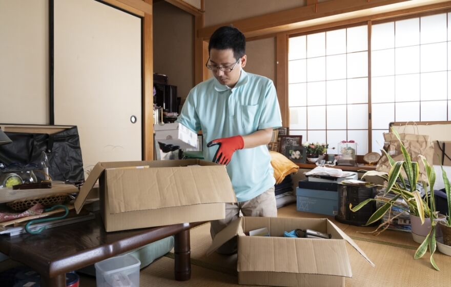 プライバシーに配慮した丁寧な作業