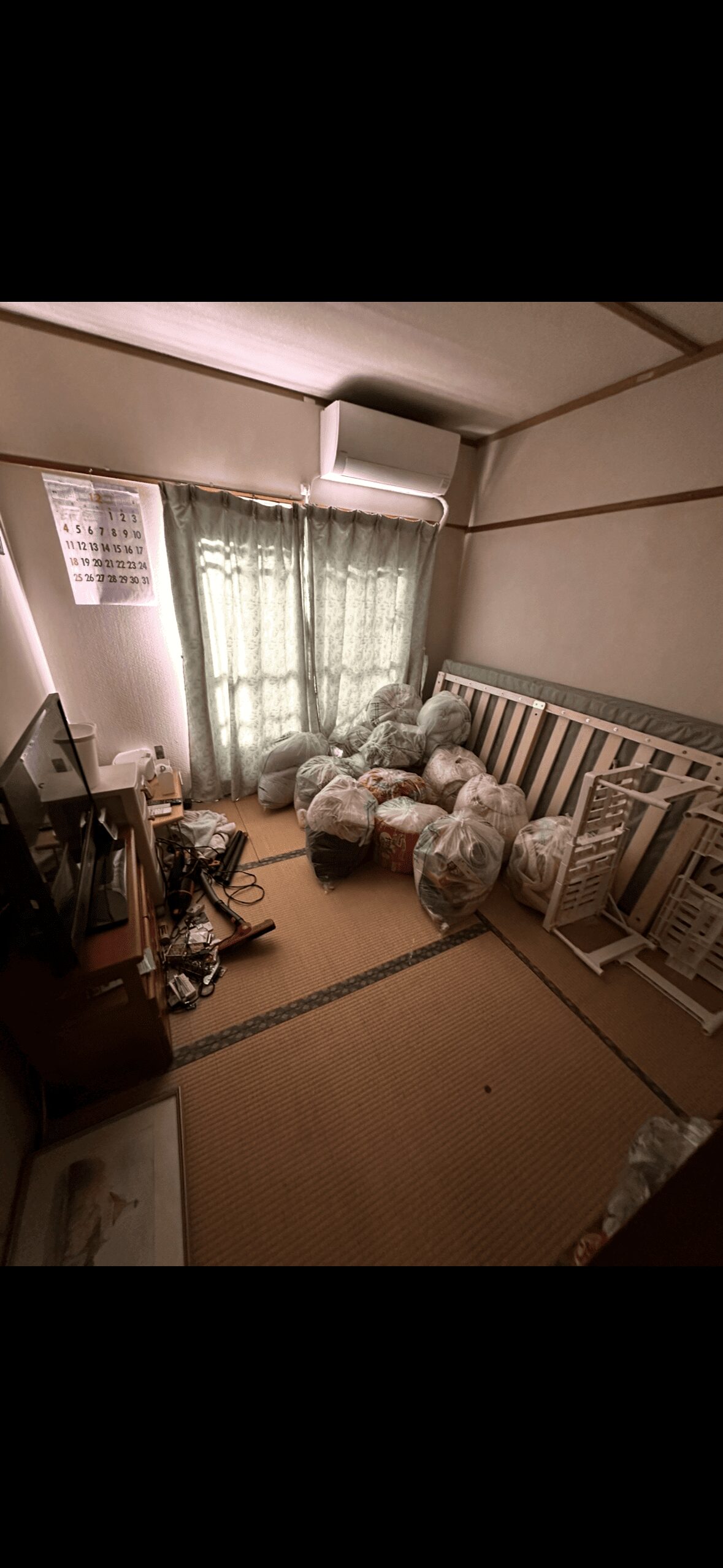 成田市のゴミ処分の事例のゴミ屋敷片付けのbefore